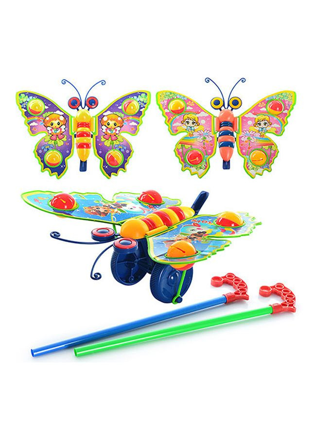 Іграшкова каталка - метелик колір різнокольоровий ЦБ-00128709 No Brand (282743685)
