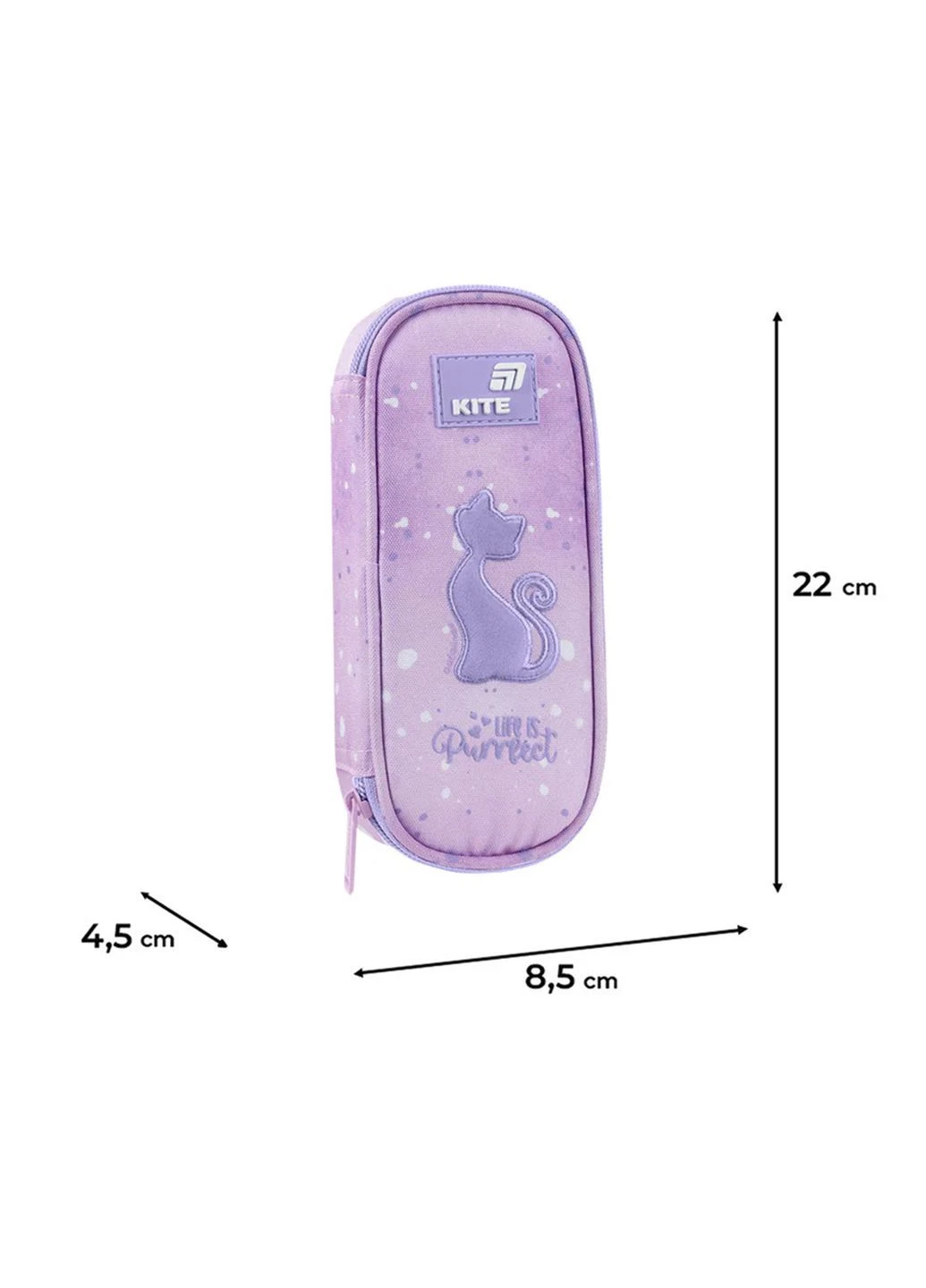 Пенал шкільний Catsline колір рожевий ЦБ-00297733 Kite (398601900)