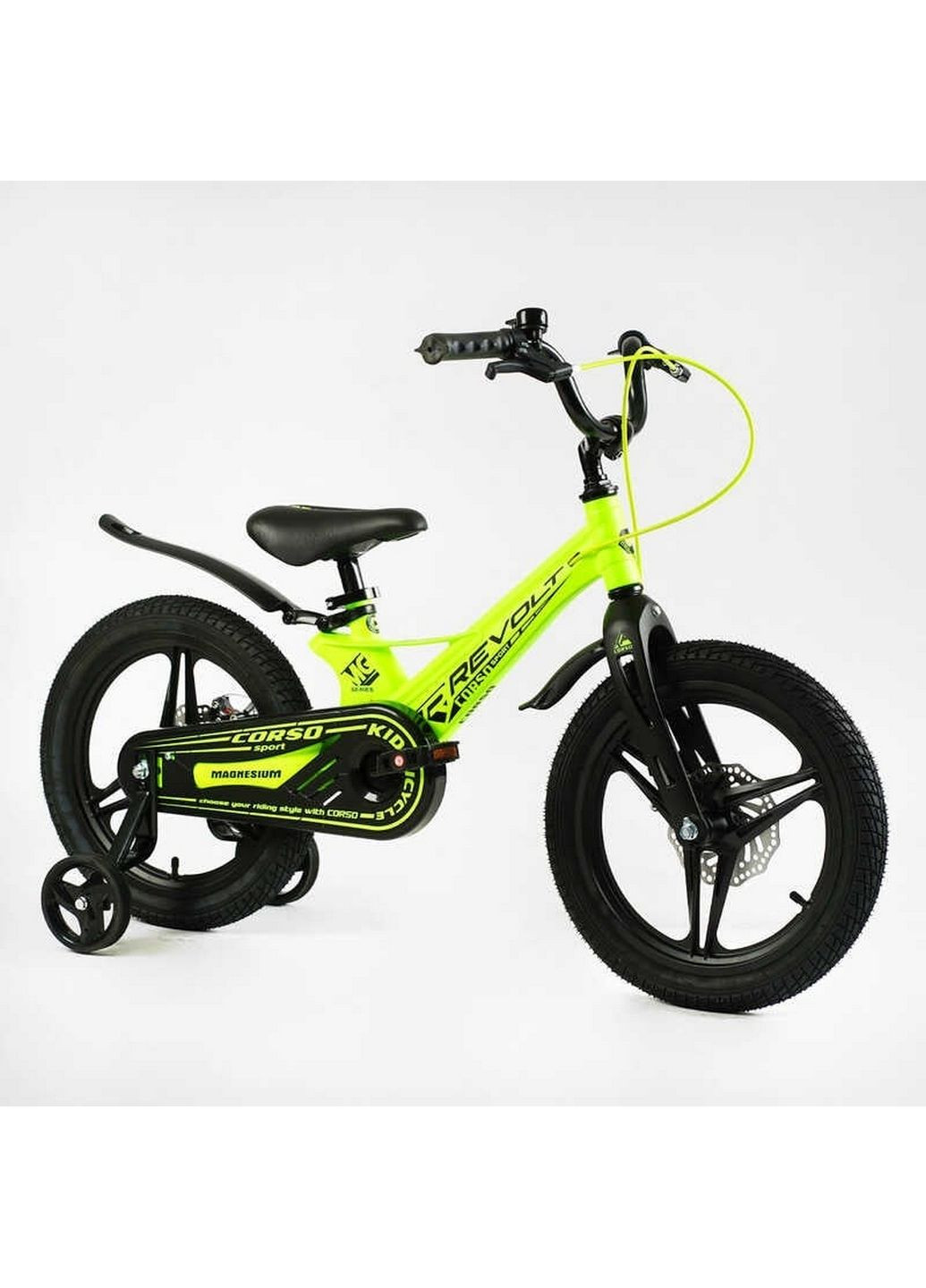 Детский велосипед "Revolt". Магниевая рама, дисковые тормоза Corso (288135868)