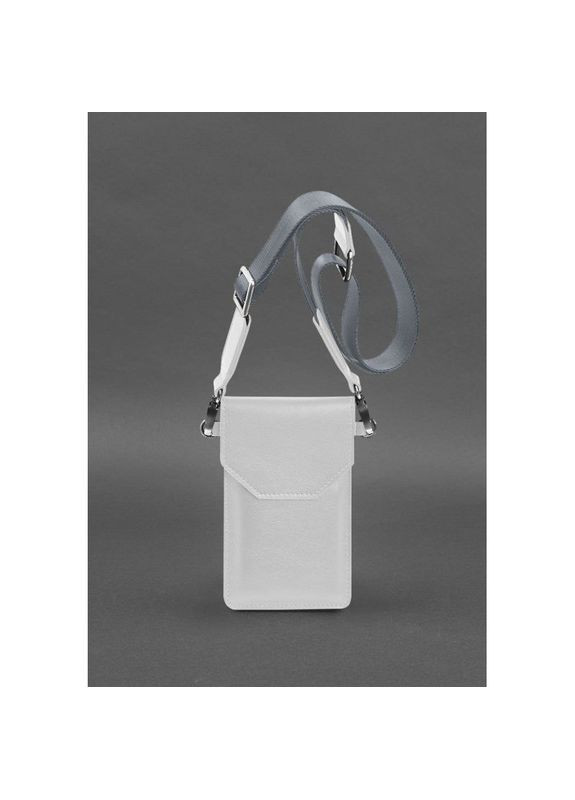 Кожаная сумка через плечо женская чехол для телефона белая BlankNote (302007754)