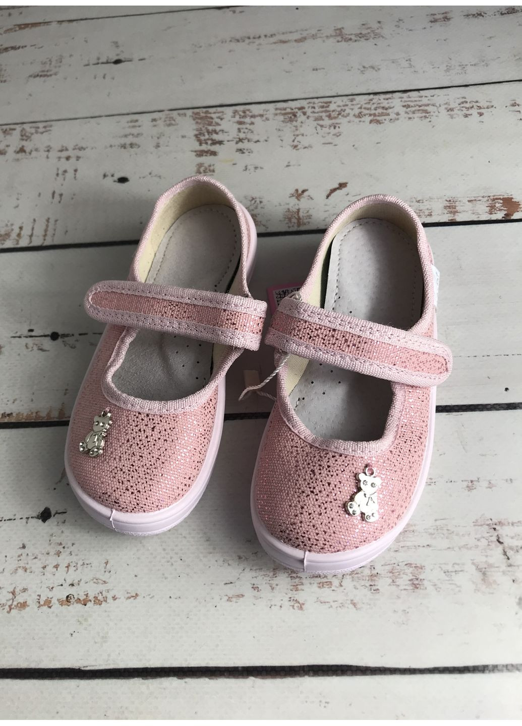 Капці дитячі текстильні для дівчаток Рожевий (284) Waldi (354822814)