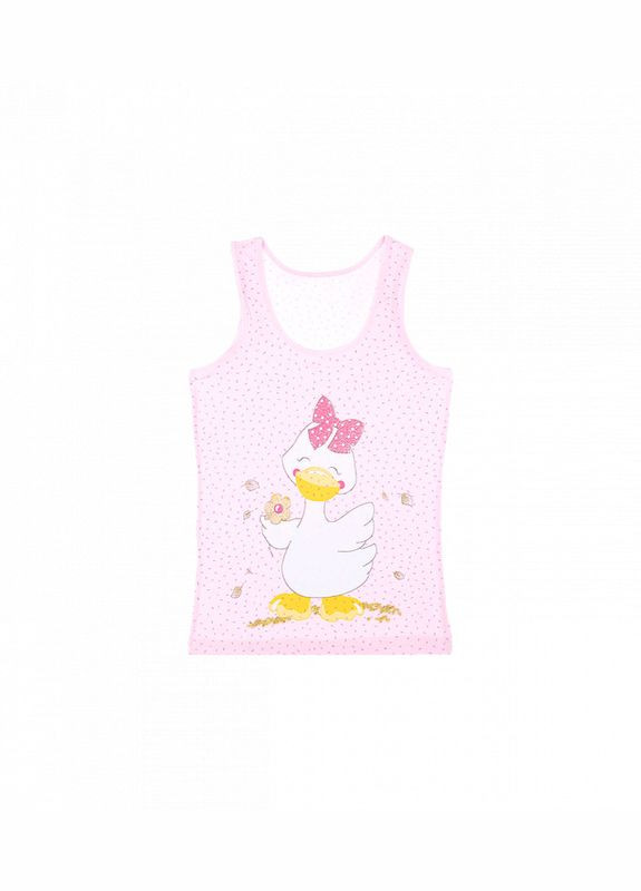 Майка на широких бретельках для девочки с рисунком гусёнка Donella (313426847)