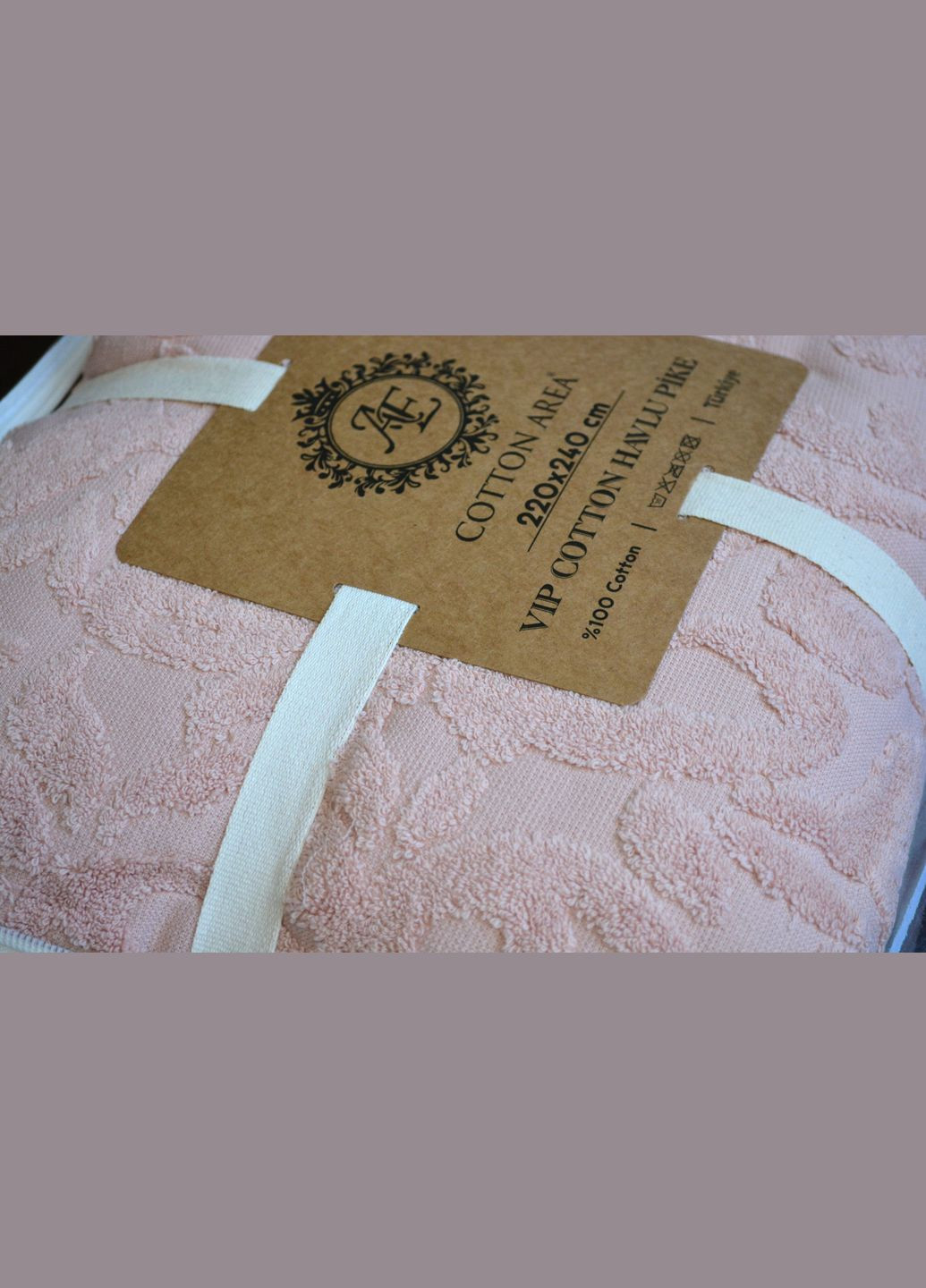 Махровое покрывало Cotton Area 220 х 240 см No Brand (298870239)