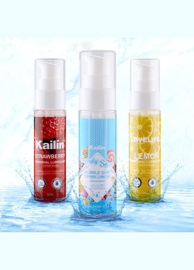 Интимная смазка на водной основе оральная Kailin 30 мл со вкусом лимона, 10066 Soft Touch (290668052)