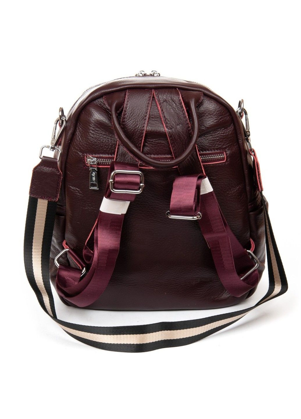Шкіряний жіночий рюкзак 8907-9 bordo Alex Rai (313031726)