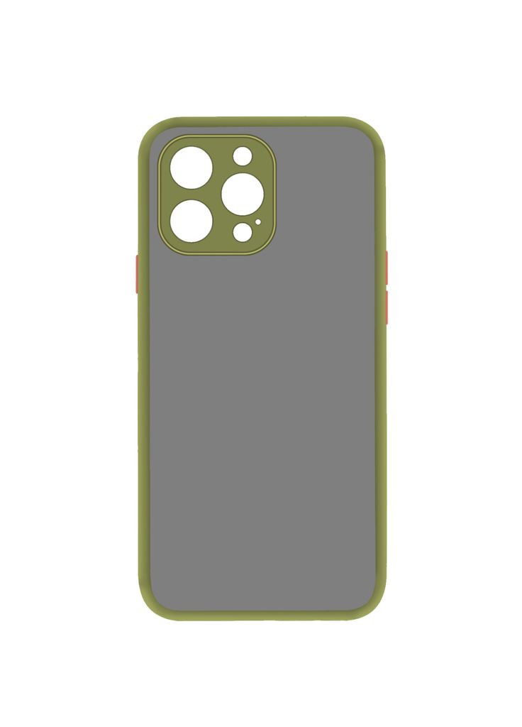 Чехол для мобильного телефона Apple iPhone 13 Pro Max Frame (Mate PC+TPU) Green (MCMFAI13PMGN) MAKE (296480412)