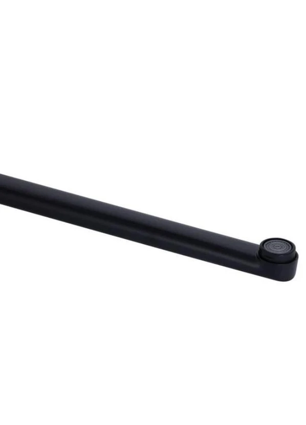 Смеситель для ванны Latwa 005, Black (k35) с длинным поворотным изливом и душевым гарнитуром LDLAT005BLA45420 LIDZ (395357200)