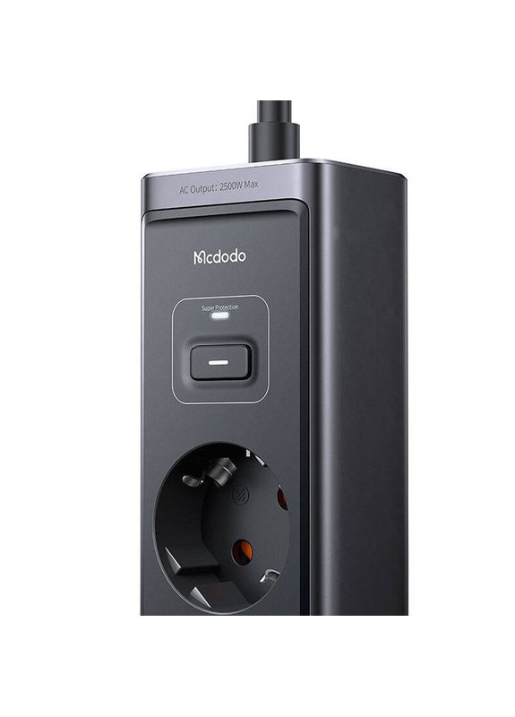 Сетевой фильтр 6in-1 30W GaN Surge Protection Power Strip (EU) Black McDodo (315137154)