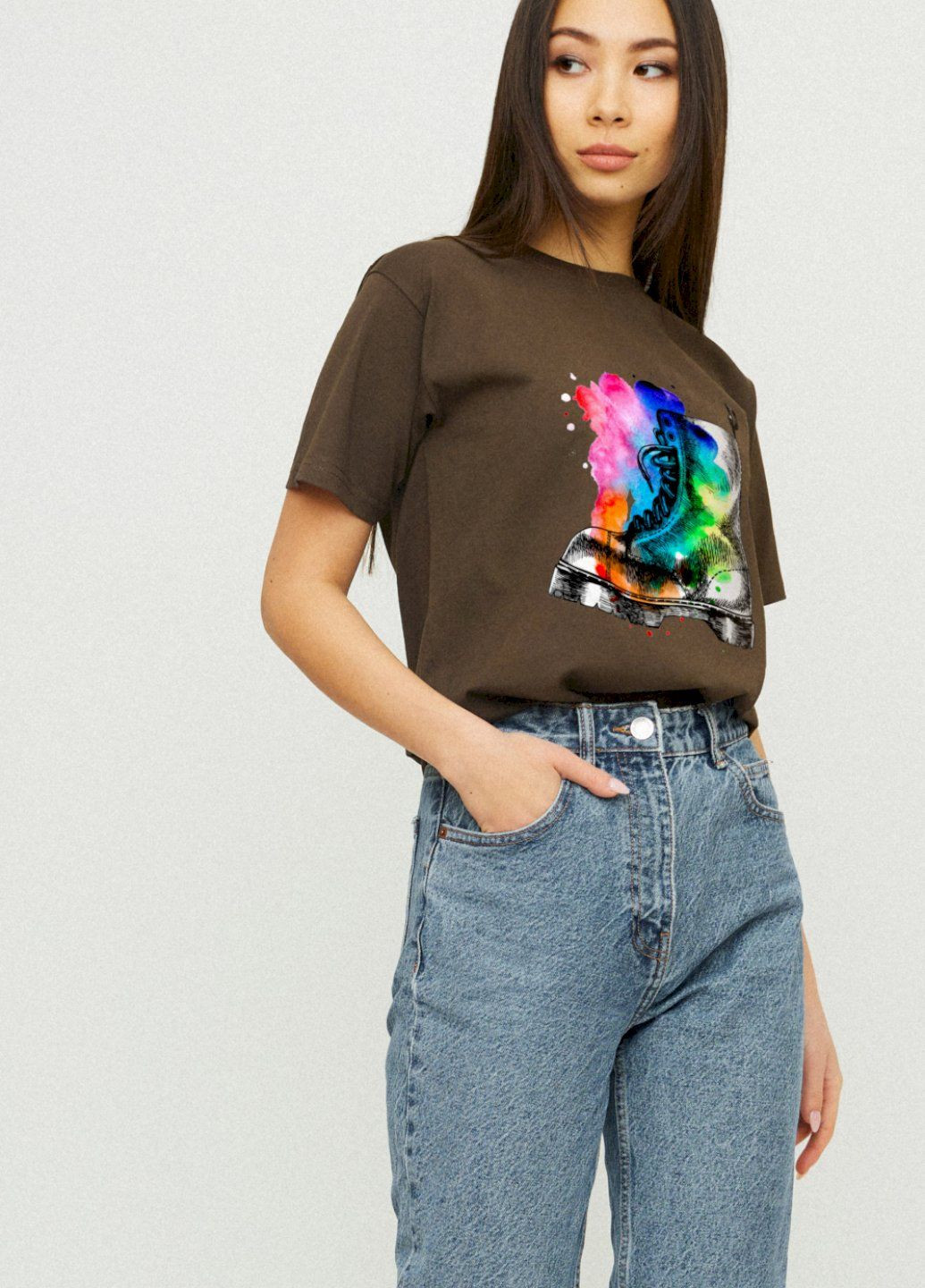 Футболка Boyfriend / дихаючий принт / YAPPI - (252385944)