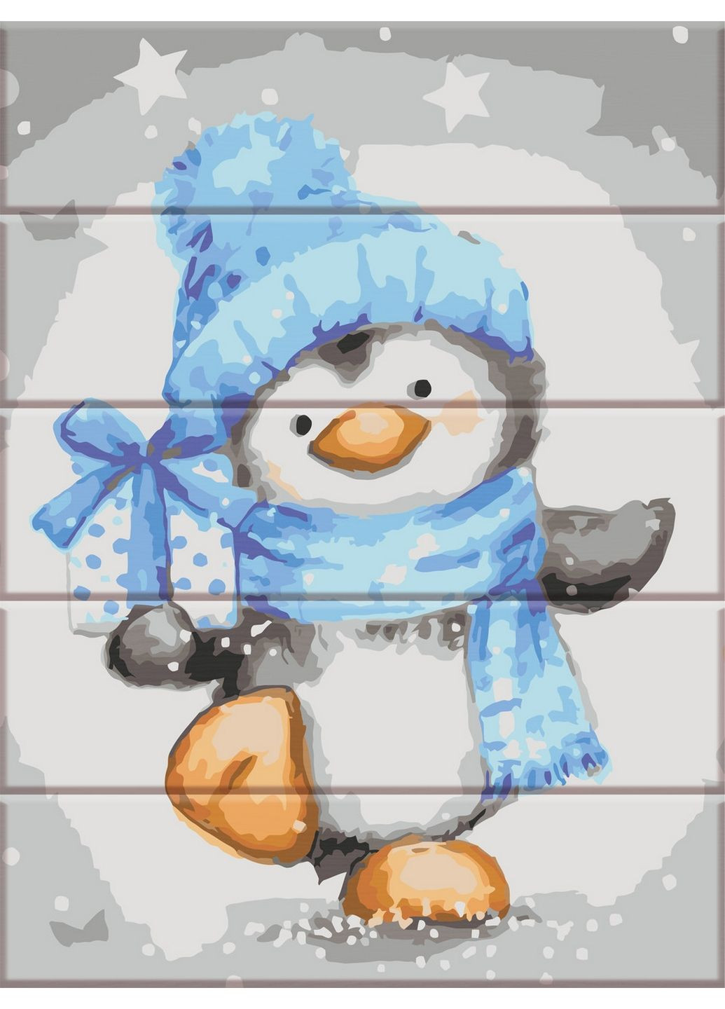 Картина по номерам на дереве "пингвин" ArtStory (282592479)