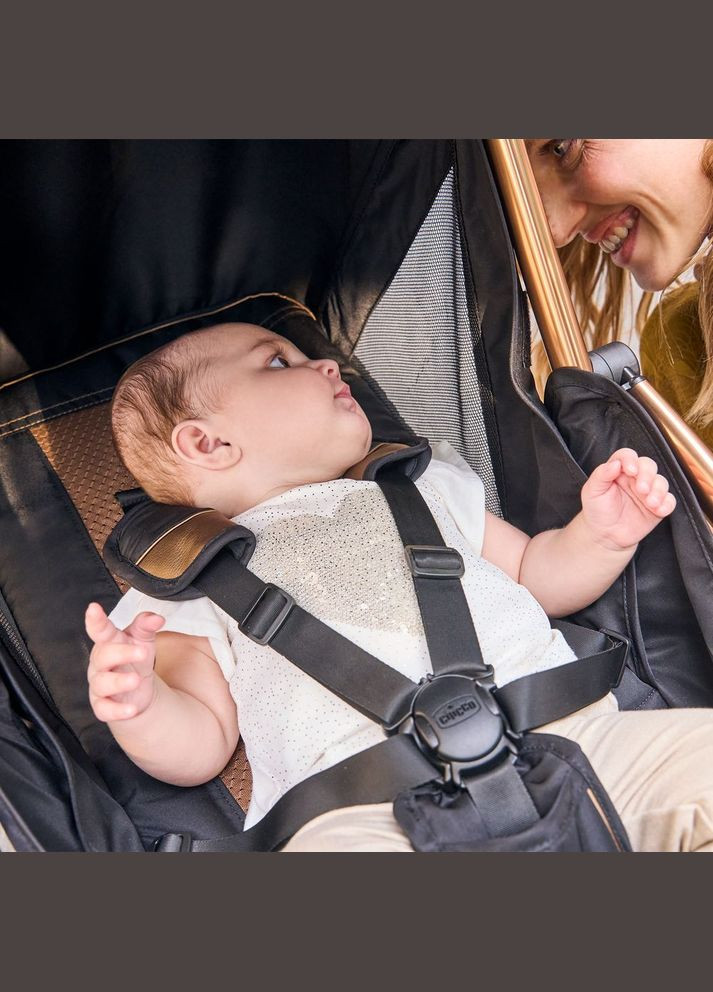 Коляска детская прогулочная Goody Primo, черно-бронзовая Chicco (306557578)