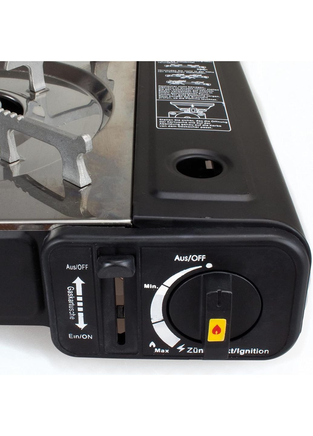 Туристическая плита газовая 2 конфорки в чемодане 2.3кВт 145мг/ч 4016 Черный No Brand (360921349)