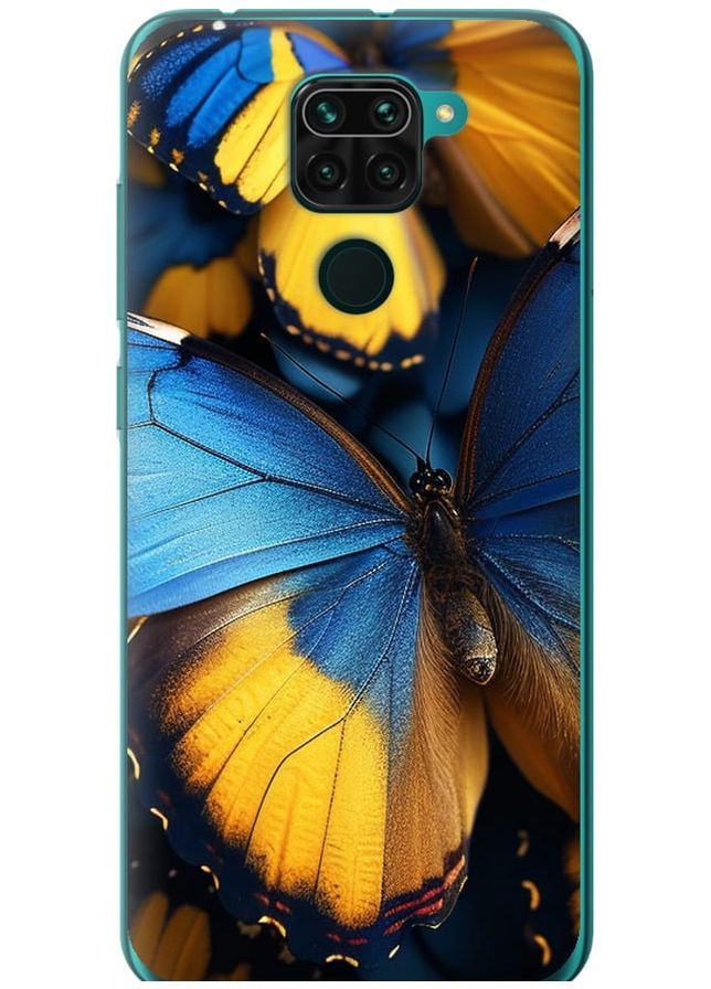 Силіконовий чохол 'Жовто-блакитні метелики' для Endorphone Xiaomi Redmi Note 9 (285705238)