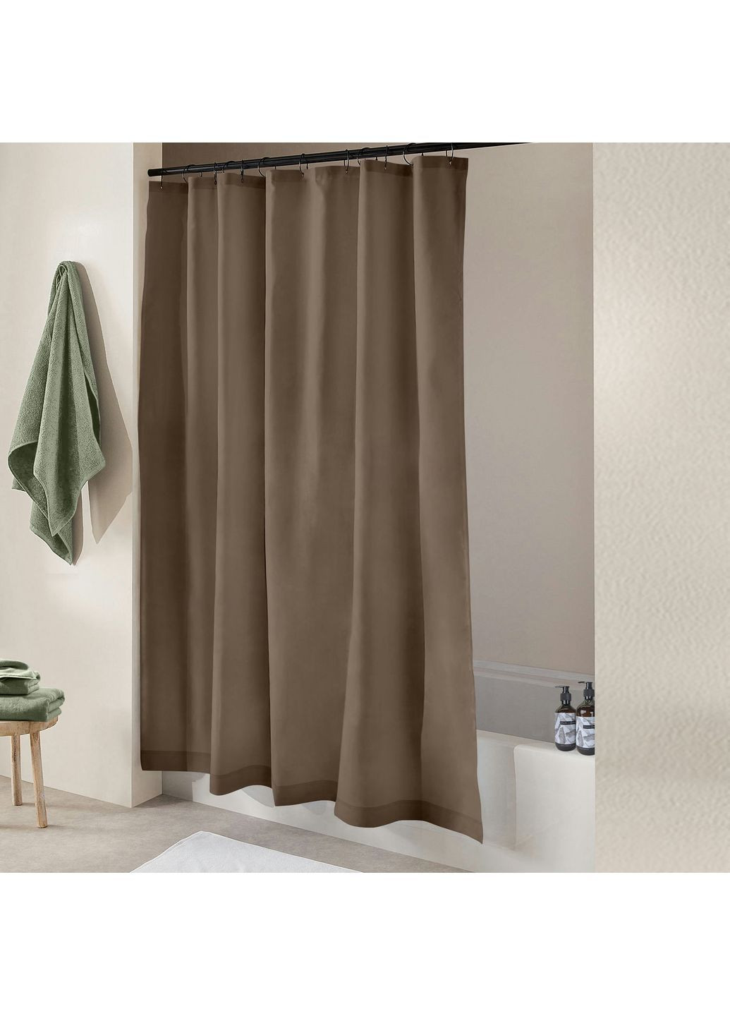 Шторка для душа и ванной ESPRESSO 180x200 см Шоколадный Cosas (372991063)