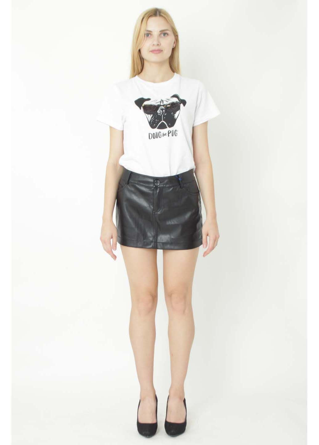 Черная кэжуал юбка Yes Miss