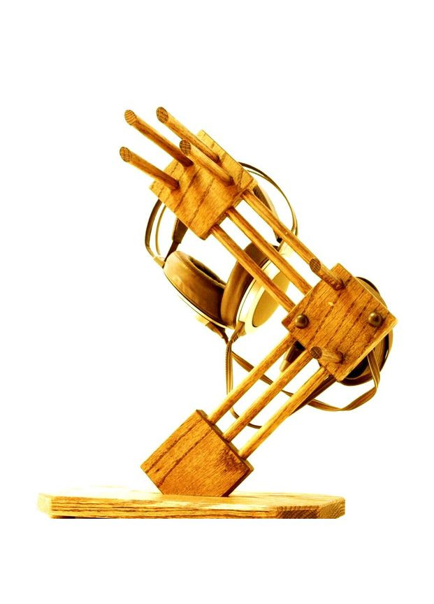 Стійка для навушників з дерева Татіон каррі (НУП-005303) No Brand (328414941)