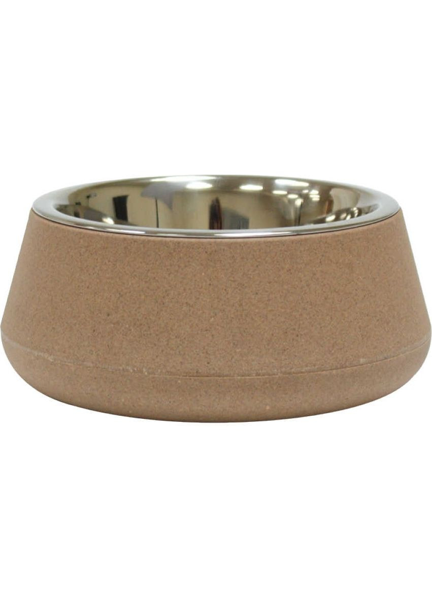 Миска Bamboo, бамбуковое волокно/нержавеющая 0.47 л 14 см Бежевая (8023222230248) Croci (311216073)