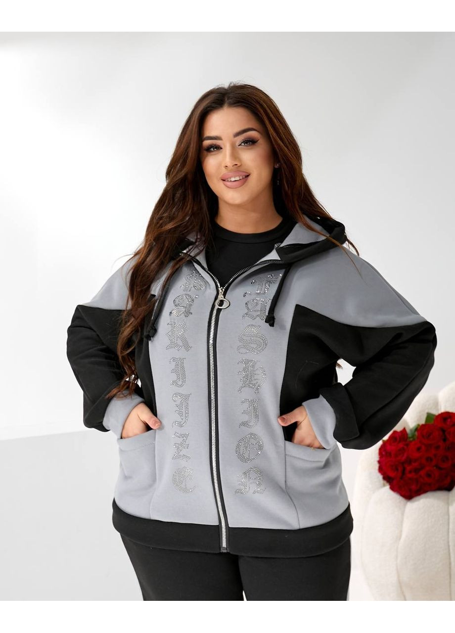 Стильный прогулочный костюм из трехнитки на флисе • ЗАМЕРЫ В ОПИСАНИИ DK/DL Мода без кордонів (370549293)