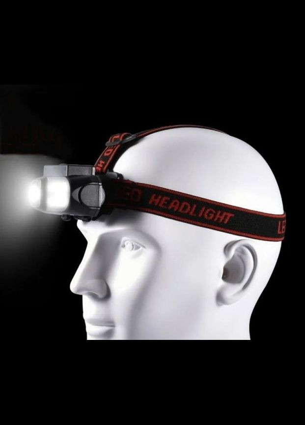 Яркий и мощный аккумуляторный налобный LED фонарь NF611-HT832 на голову для рыбалки 18650 No Brand (317169988)
