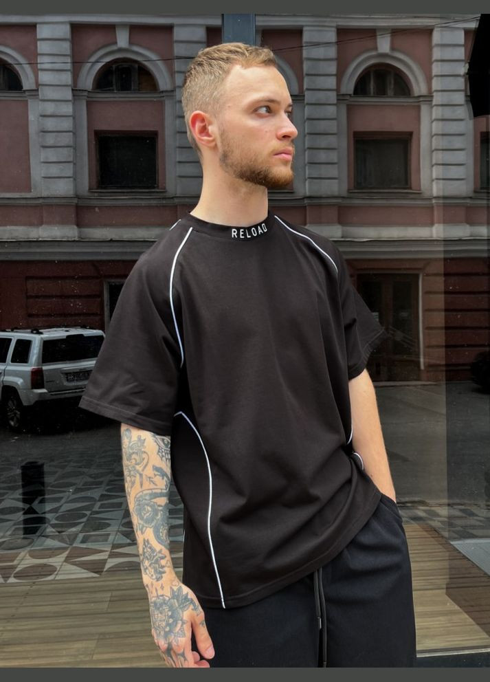 Чорна чоловіча футболка - fenix, чорна Reload