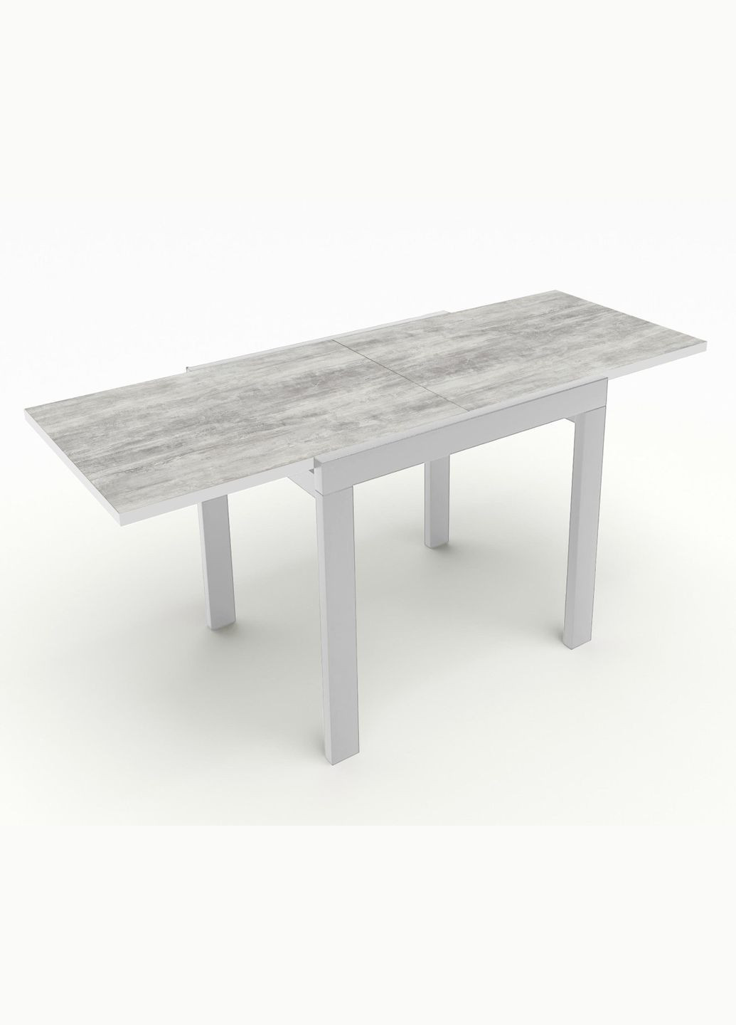 Стіл обідній розкладний Слайдер 815 Білий/Урбан лайт (10000118) Fusion Furniture (341525663)