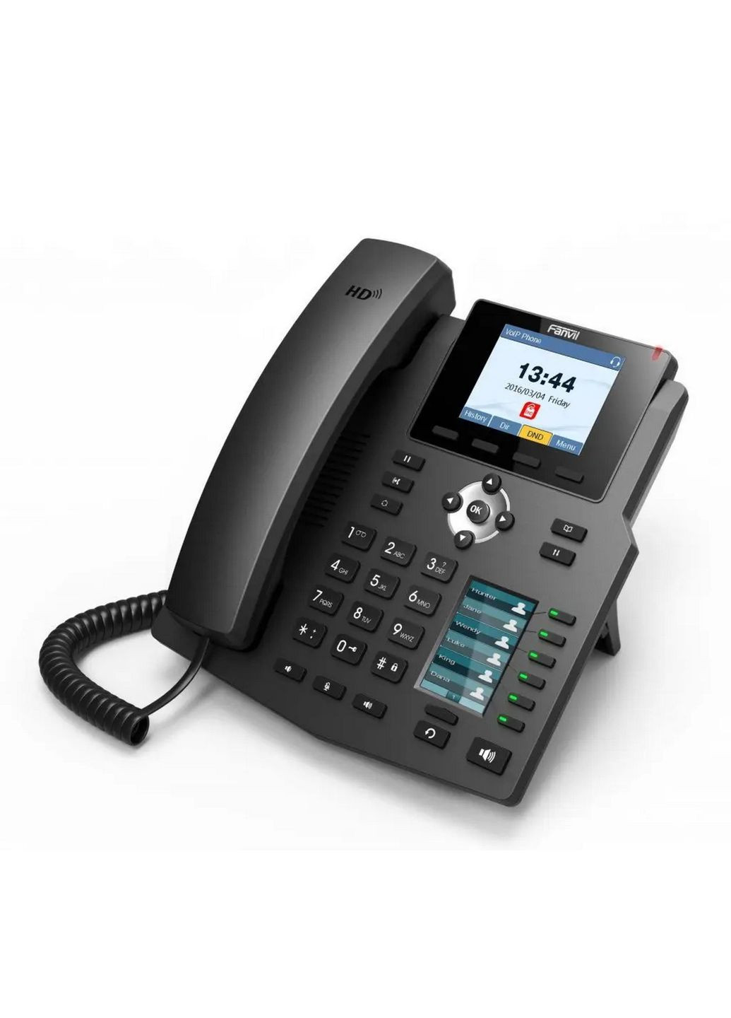 Телефон IP X4 2xFE LAN, SIP, VPN, PoE, 2.8" кольоровий екран Fanvil (362668535)