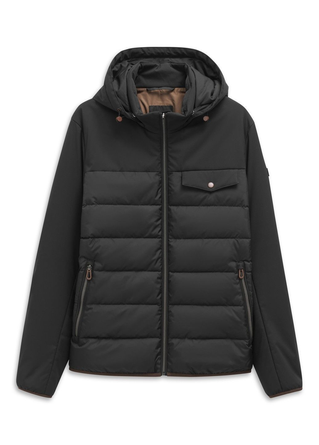 Черная демисезонная мужская куртка черный Bugatti