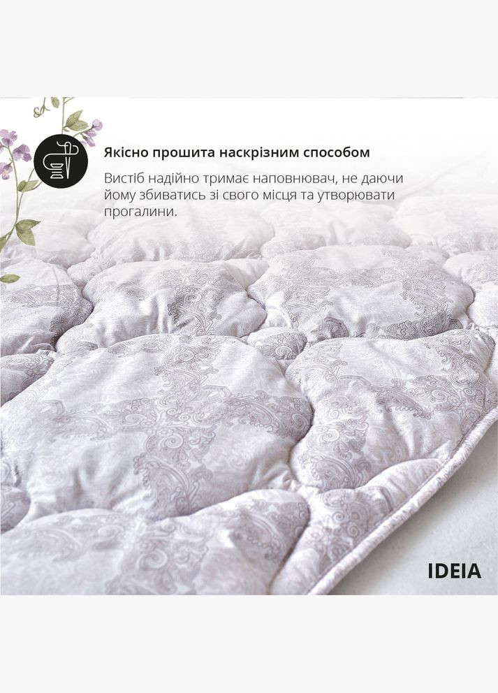 Ковдра всесезонна євро 200х220 см Afrodita IDEIA антиалергенна штучний пух No Brand (343053448)