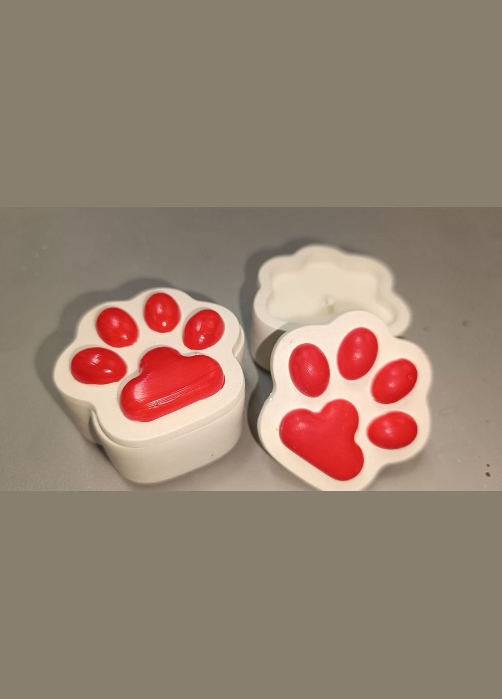 Шкатулка свеча Лапка из соевого воска 40 г Hand Made (323141411)