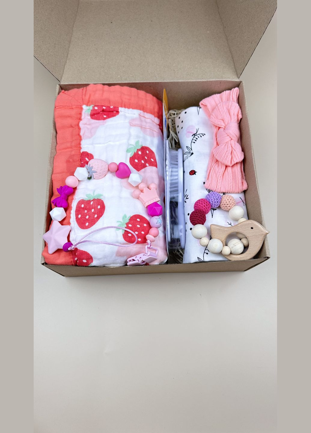 Подарочный набор "Привет Мир" с пледом №2 новорожденному на выписку Mommy Bag (280942014)