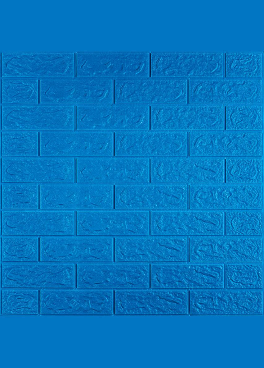 3D панель самоклеюча цегла Синій 700х770х5мм (003-5) SW-00000154 No Brand (328578746)