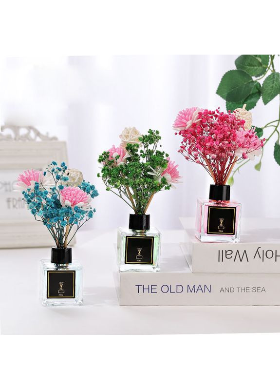 Аромадифузор Лимон парфум для дому з ротанговою кулькою та квіткою натуральний аромат Прозорий 160_1_0_3C No Brand (369489542)