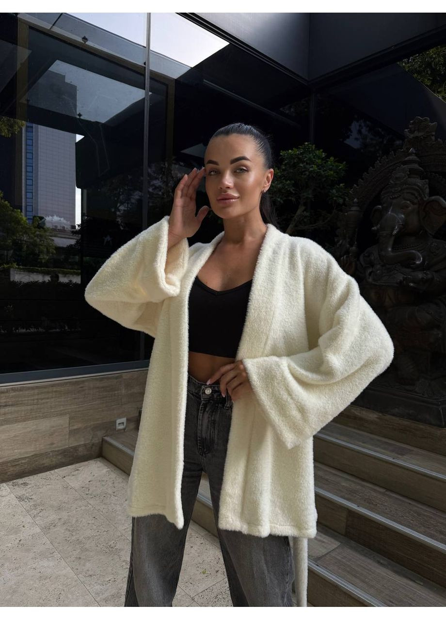 Молочный демисезонный кардиган Style Point