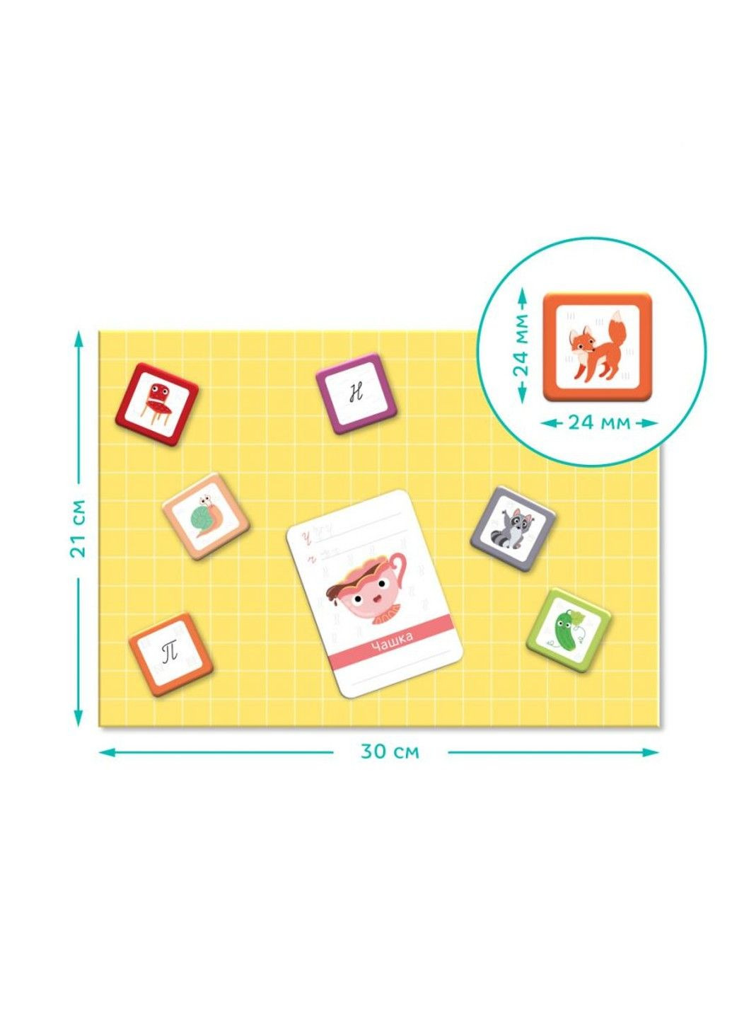Развивающая игра Украинский магнитный алфавит 200213 Dodo (297003027)