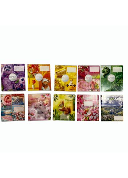 Тетради школьные 18 листов ячейки и линия, 10 шт/упаковка Тетрада (362580256)