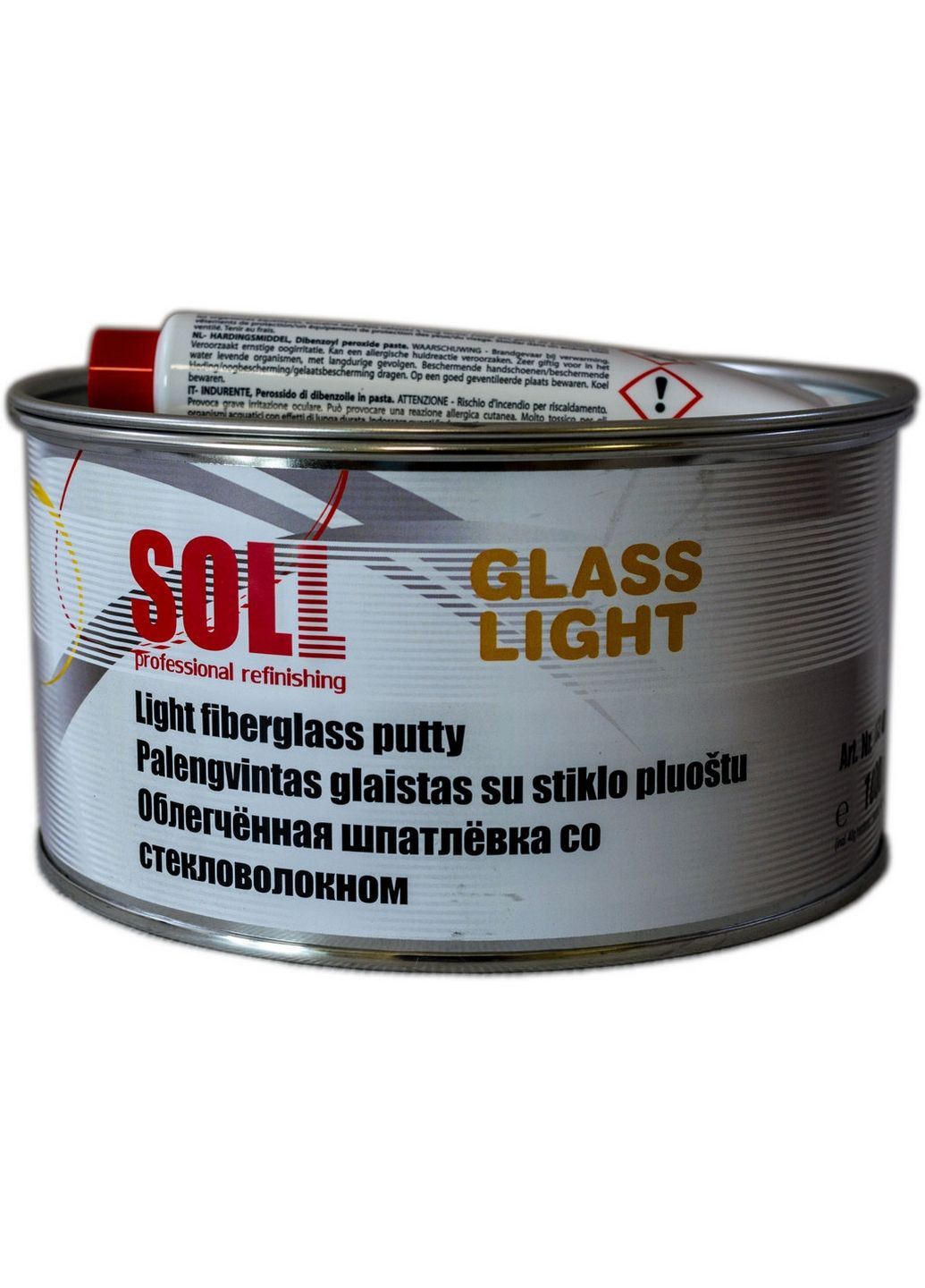 Шпаклевка со стекловолокном 1.0 кг glass light No Brand (282583663)