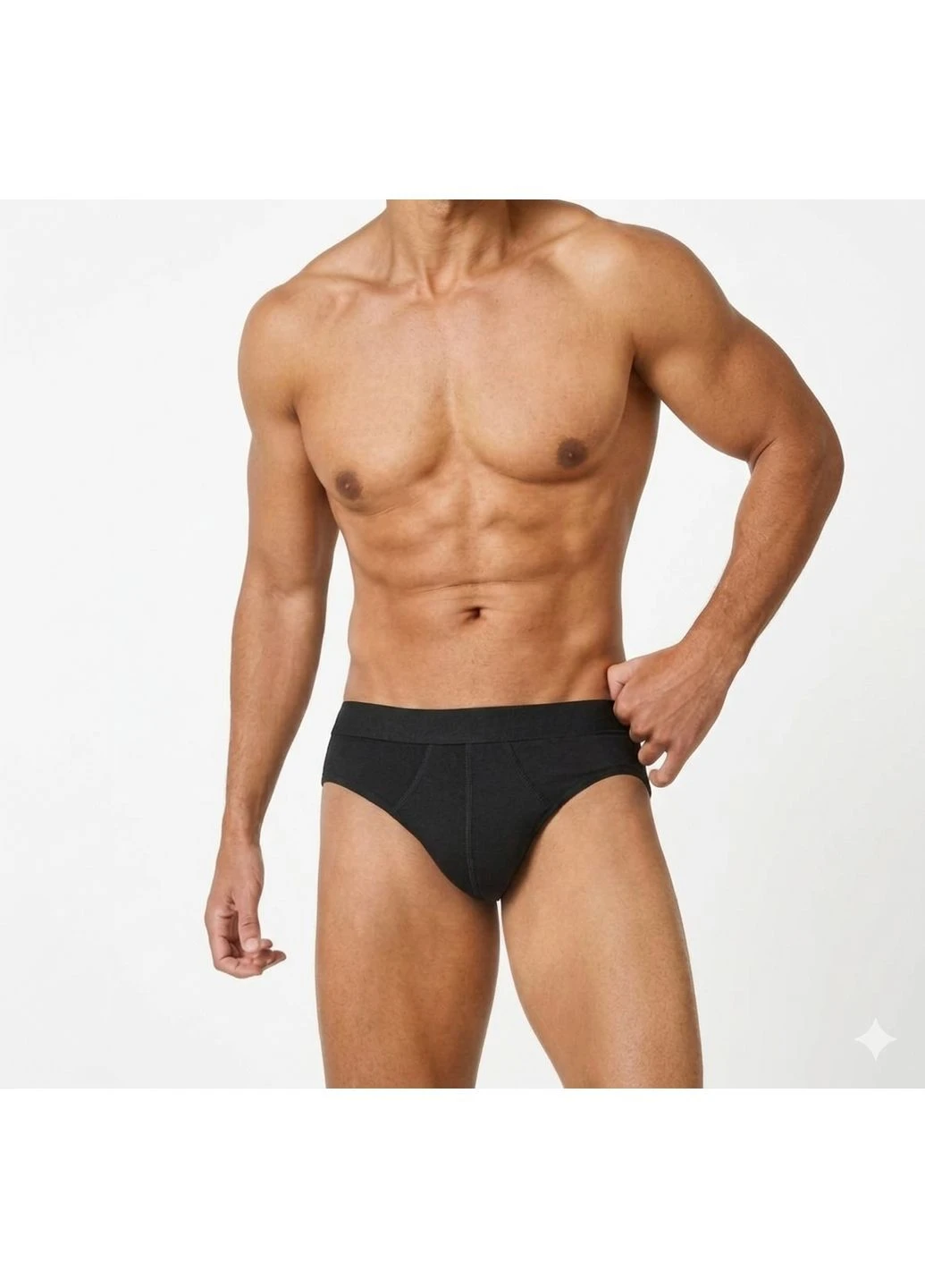 Трусы брифы мужские LYCRA® 1 шт, черные Livergy Бріфи (393944742)