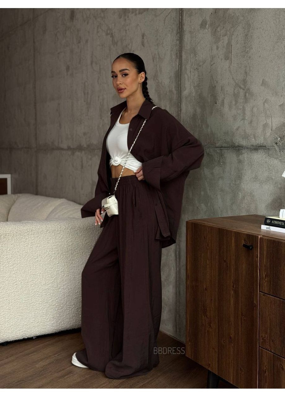 Жіночий костюм (сорочка+палаццо) Україна (360545153)