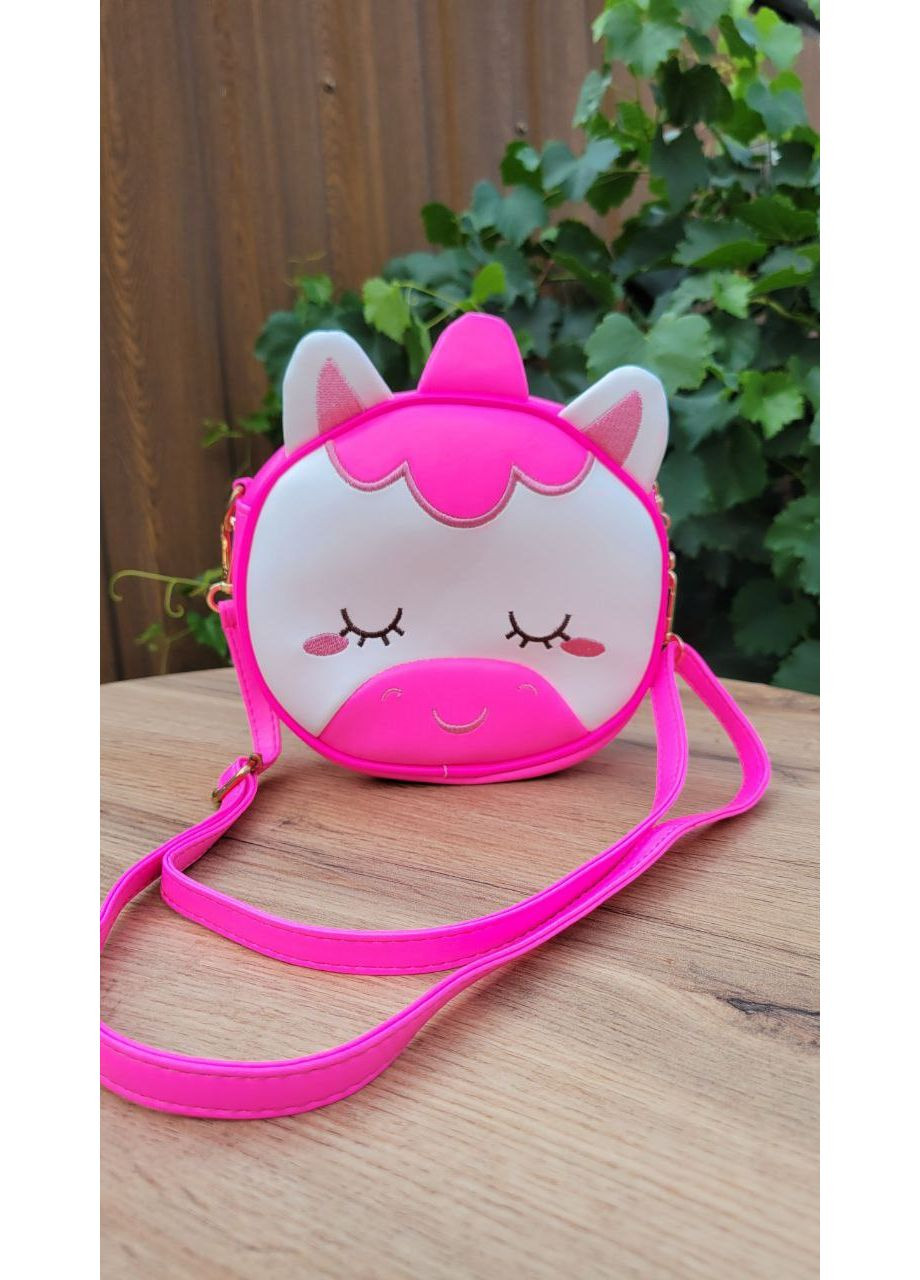 Детская сумочка рюкзак Единорожка для девочек ярко-розовая No Brand (358930914)