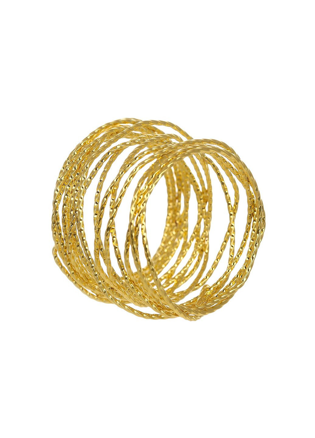 Металеве кільце для серветок Браслет D4*3.5 см золото 992-327 BonaDi (328924856)