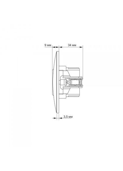 Розетка USB-A+USB-C PD20W черный графит BINERA Videx (366299094)