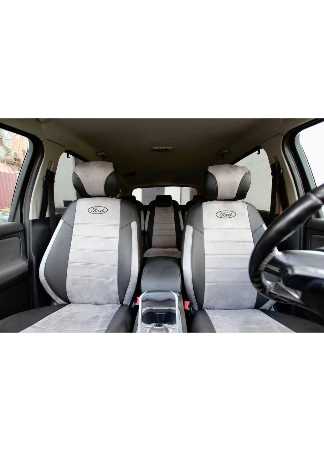 Авточехлы Ford II HTB 2004-2010 (Экокожа + Замша) Чехлы в салон EMC-ELEGANT EMC ELEGANT Focus (398178561)