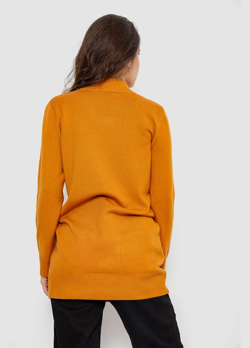 Горчичный демисезонный свитер женский однотонный Ager