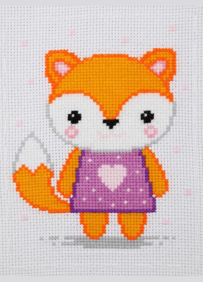 Набір для вишивки акриловими муліне "Лисичка", 11х15 см No Brand (340484651)