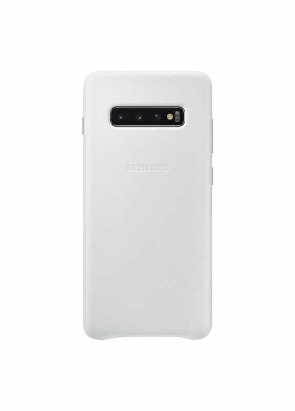 Чохол захисний натуральна шкіра Samsung Galaxy S10 Plus SM-G975 Leather Cover Білий No Brand (322031704)