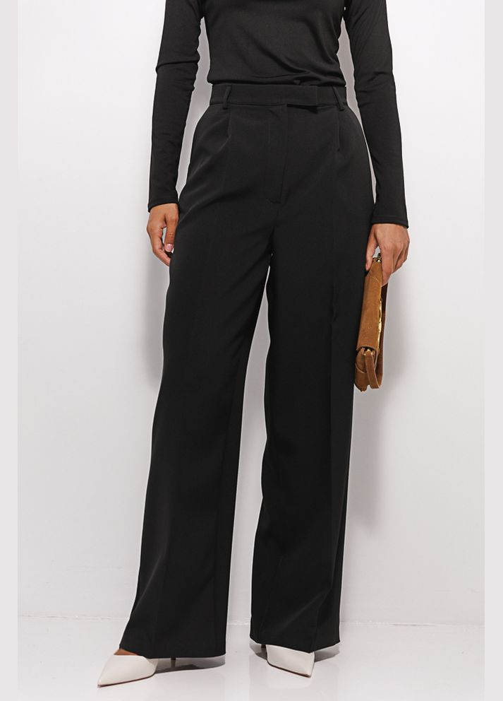 Жіночі палаццо з потаємними застібками чорні Arjen (302337052)