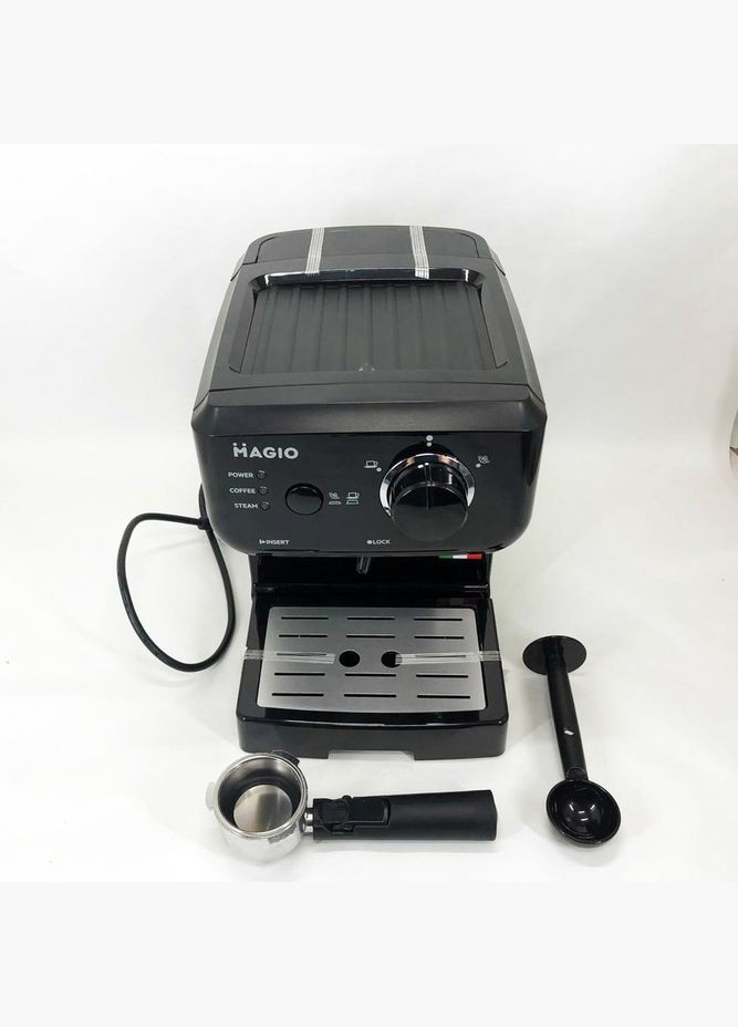 Кофеварка рожковая эспрессо MG-962 1140 Вт, кофемашина латте, кофеварка автоматическая Magio (364664065)