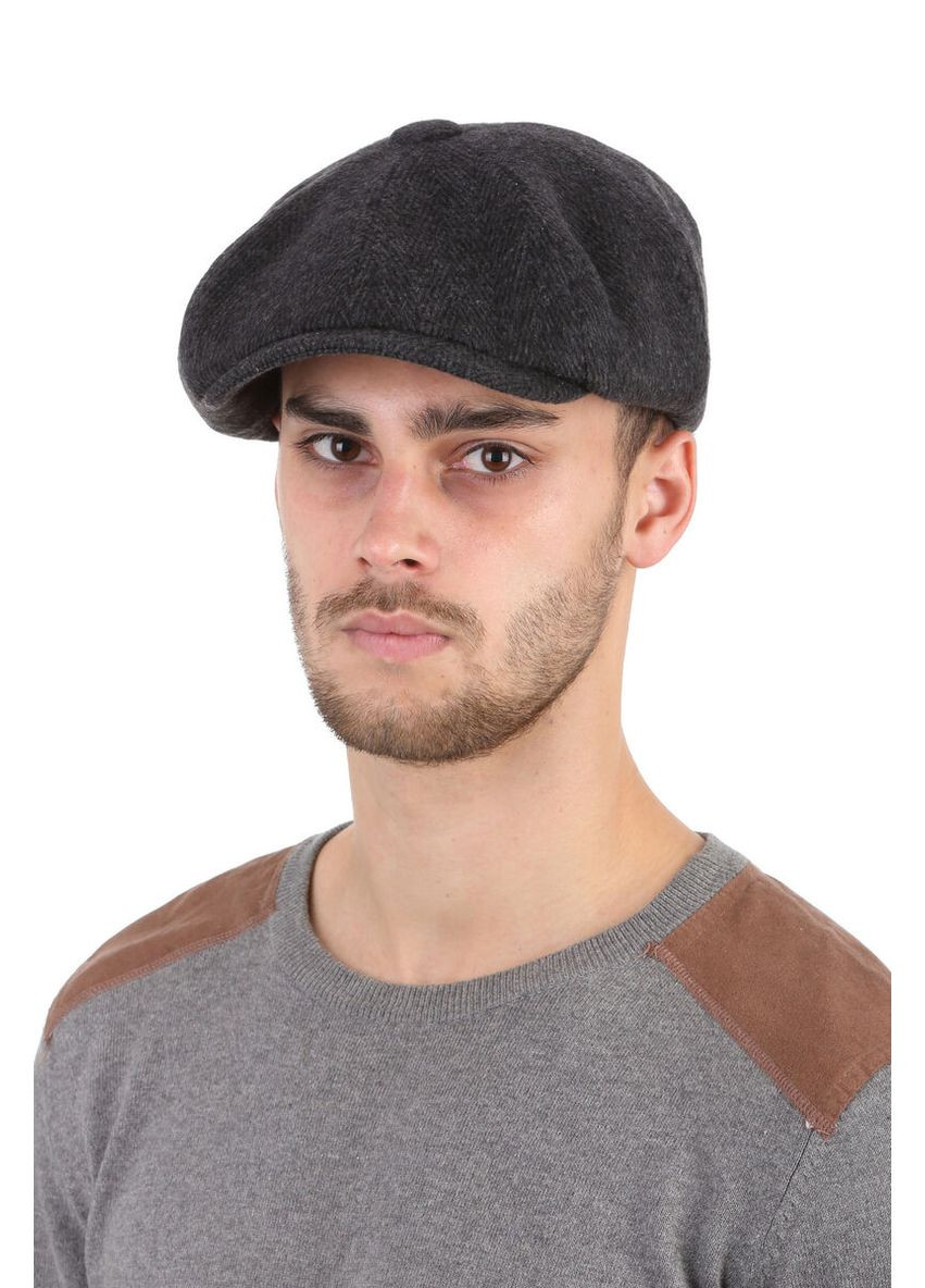 Кепка хуліганка темно-сіра в ялинку (SC6862) Shlyapka (295922458)