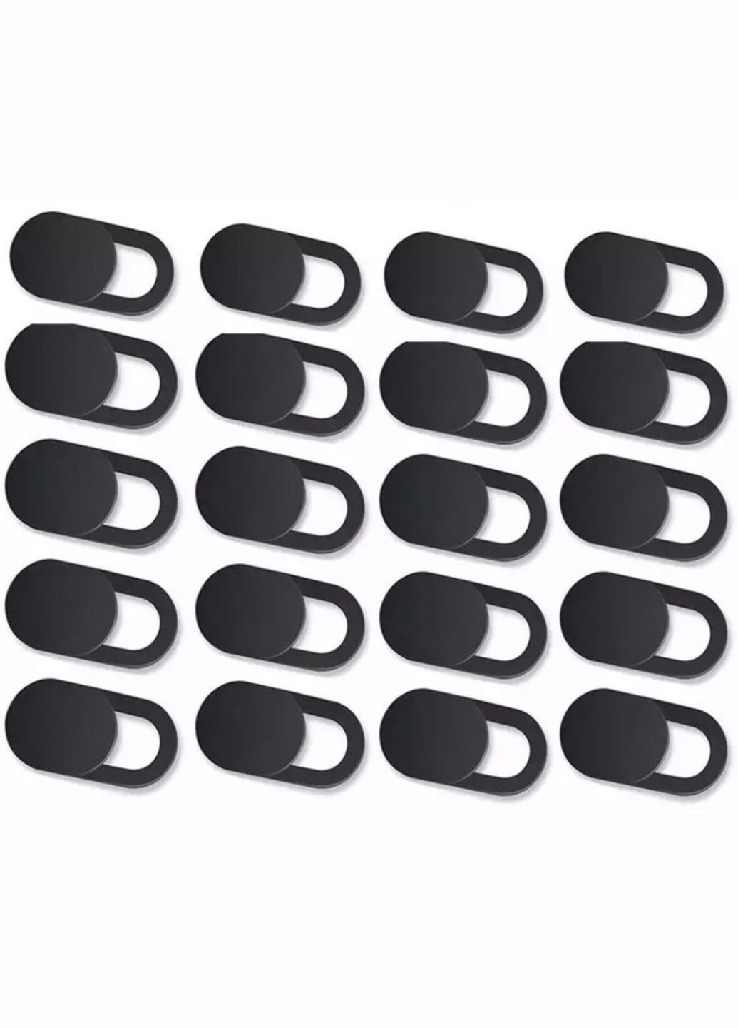 Шторка для камери захисна на камеру смартфона планшета ноутбуку 20 шт Чорна Neon (341534129)