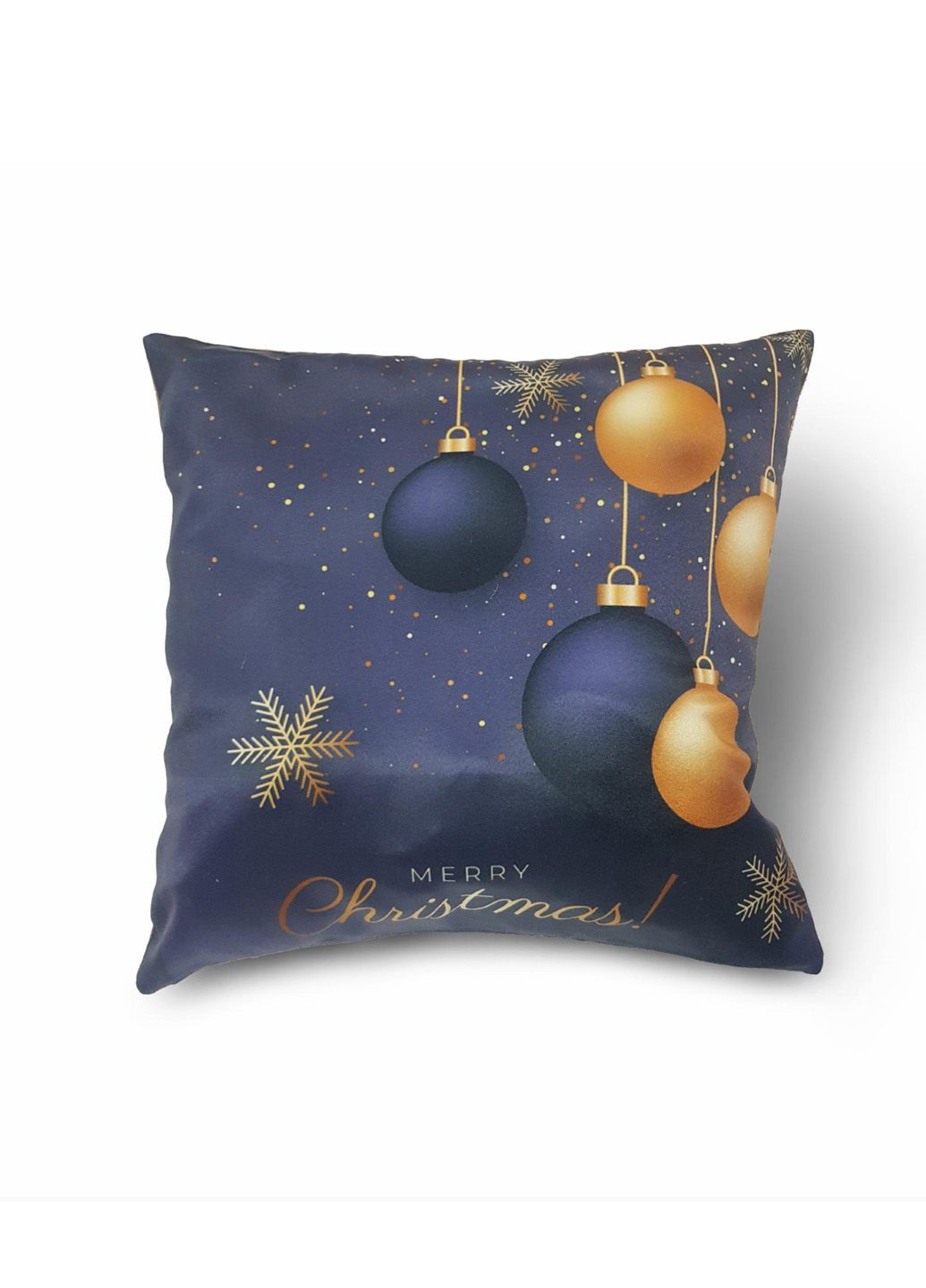 Подушка Новорічна 40х40см синя (п_0677п) Firanka New Year (315040622)